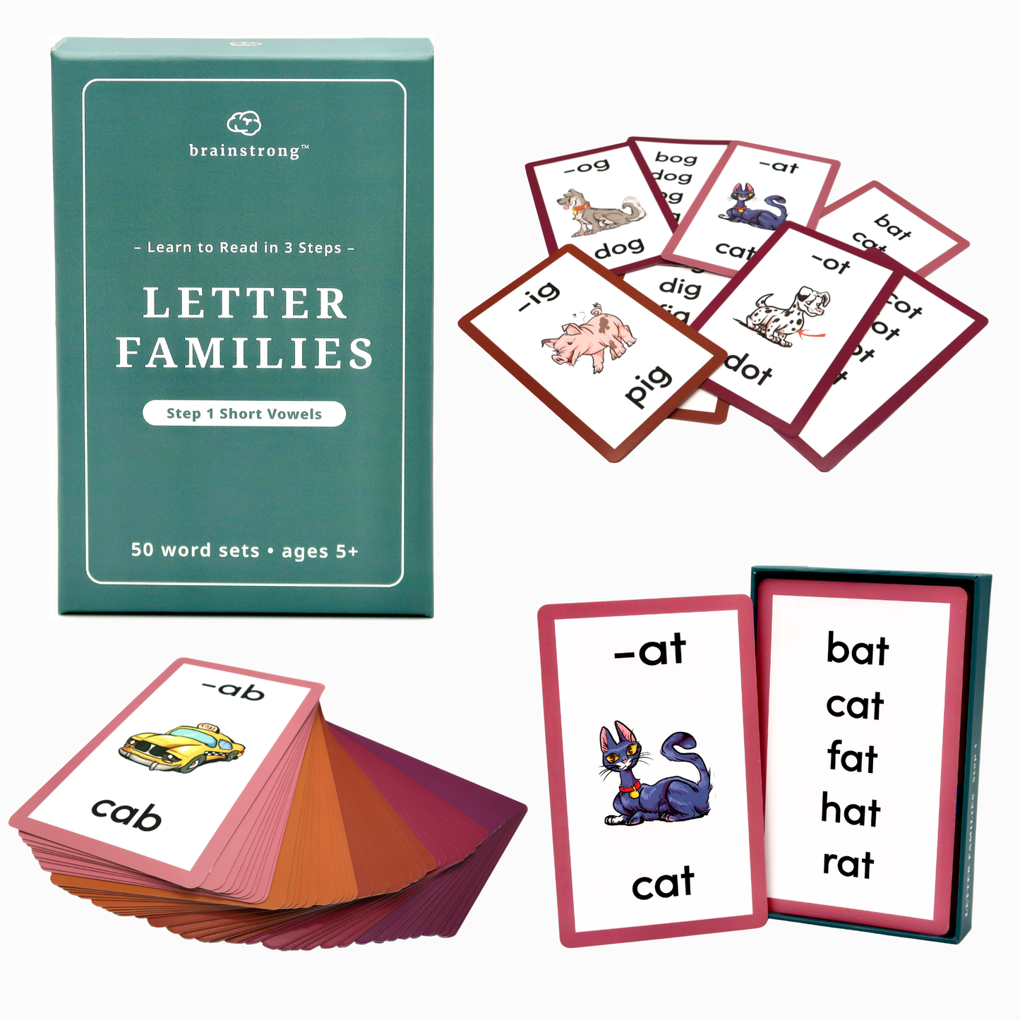 Letter Families - Step 1 Short Vowels (PreK and Kinder Phonics)